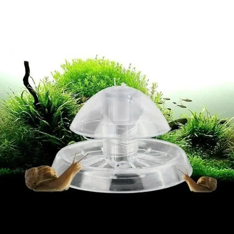 Aquarium Fish Tank Cleaner - 2026 Nowa przezroczysta plastikowa pułapka na