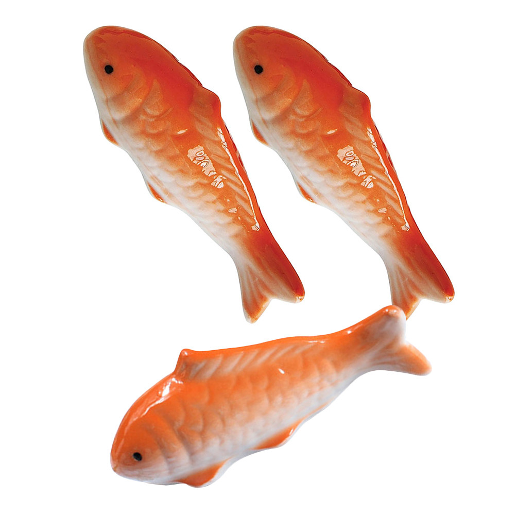 Aquarium Fish In Pond - 3 szt. Realistyczne ceramiczne rybki pływające