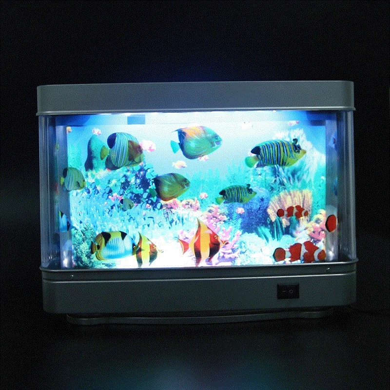 Aquarium Fish Dolphin - Dekoracja do pokoju: dynamiczna, wirtualna lampa