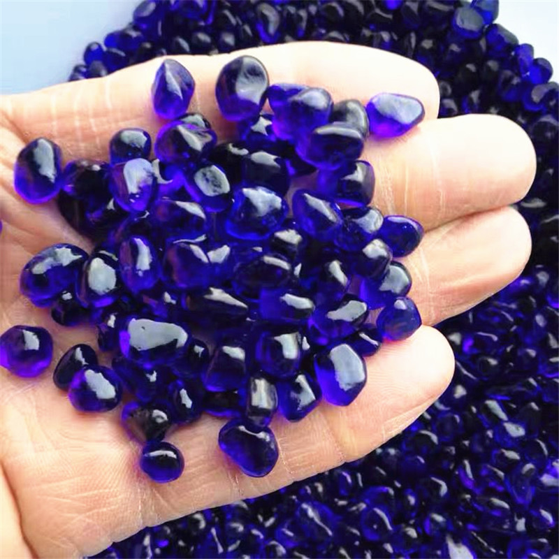 Aquarium Fish Colour - 1000g niebieski szklany żwir kolorowa glazura