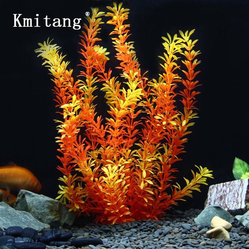 Aquarium Fish Breeding - 100 cm Duże Sztuczne Rośliny Tropikalne,