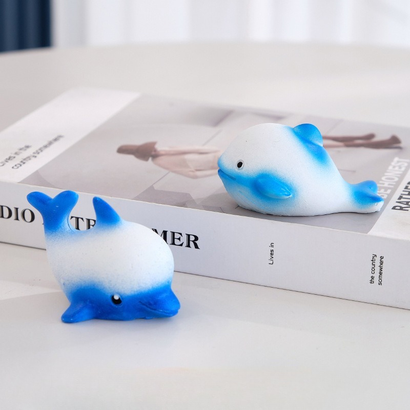 Aquarium Fish Dolphin - Mini figurki zwierząt morskich do akwarium,