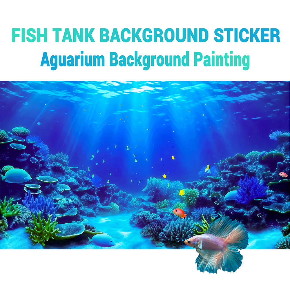 Aquarium Fish Paradise - Koralowy Raj, Malowanka na tło akwarium,