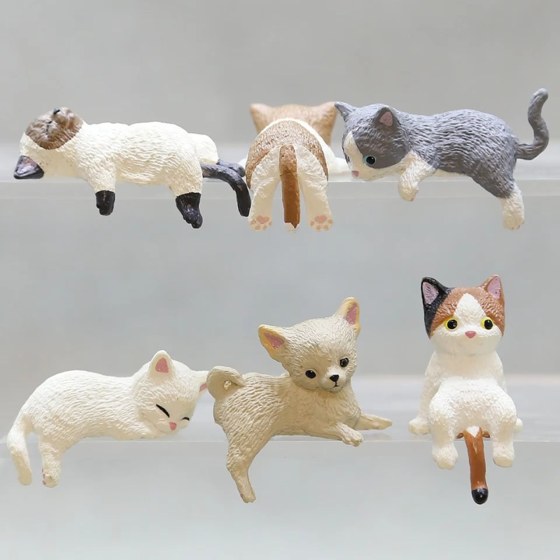 1Pc Cute Cartoon Cat PVC Home  – Aquarium Fish Cartoon recenzja i cena