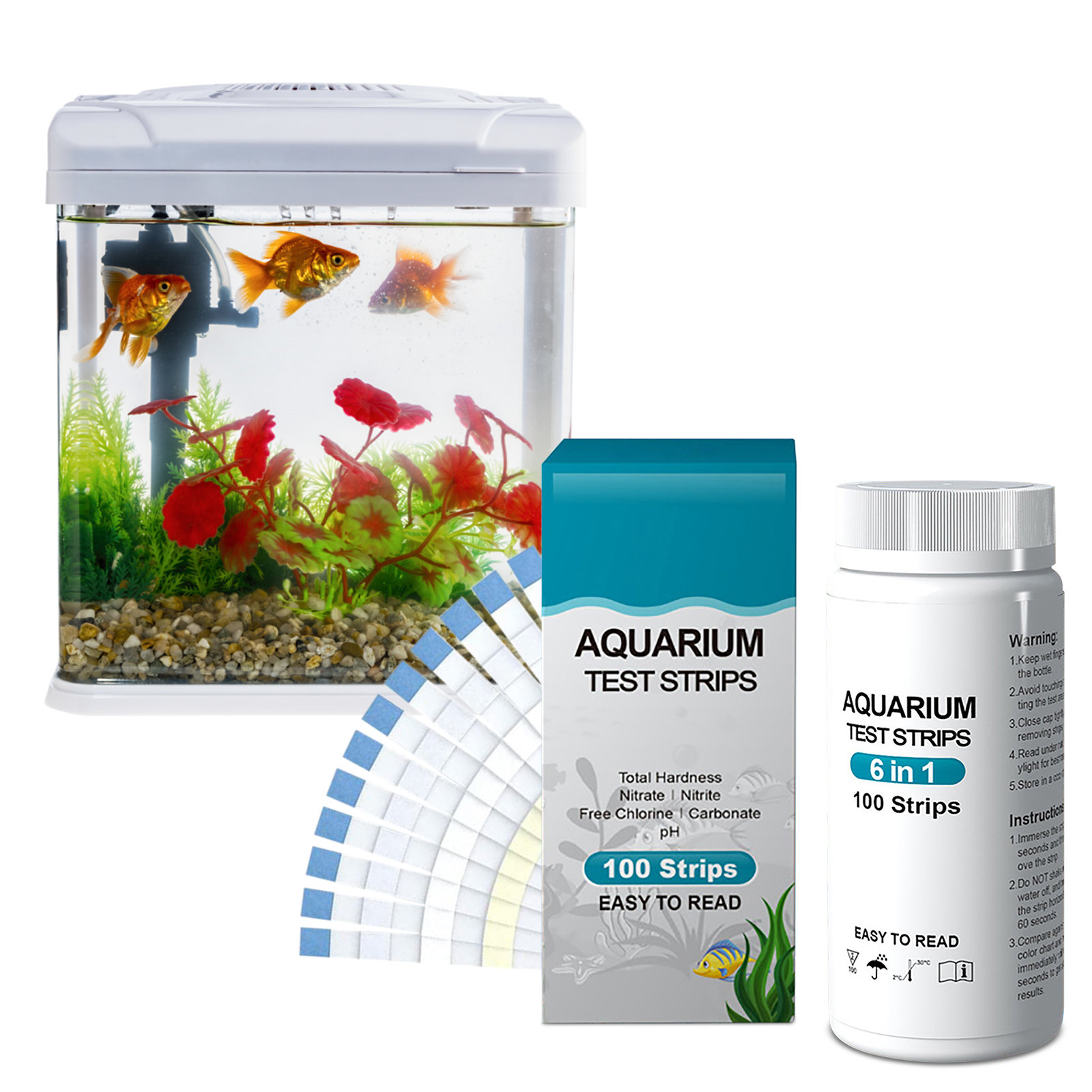 100 sztuk 6-w-1 zestaw pasków  – Aquarium Fish In Pond recenzja i cena