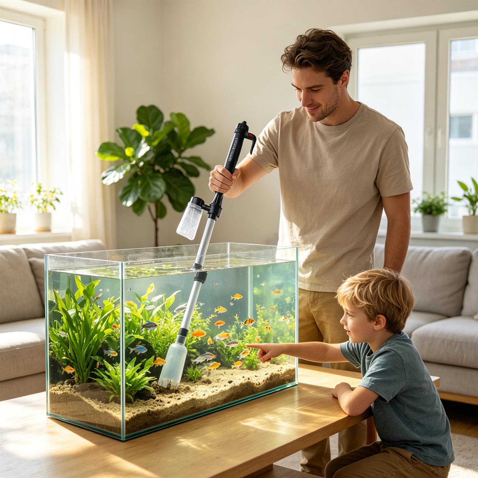 Odkurzacz do akwarium z regulo – Aquarium Fish Tank Cleaner recenzja i cena