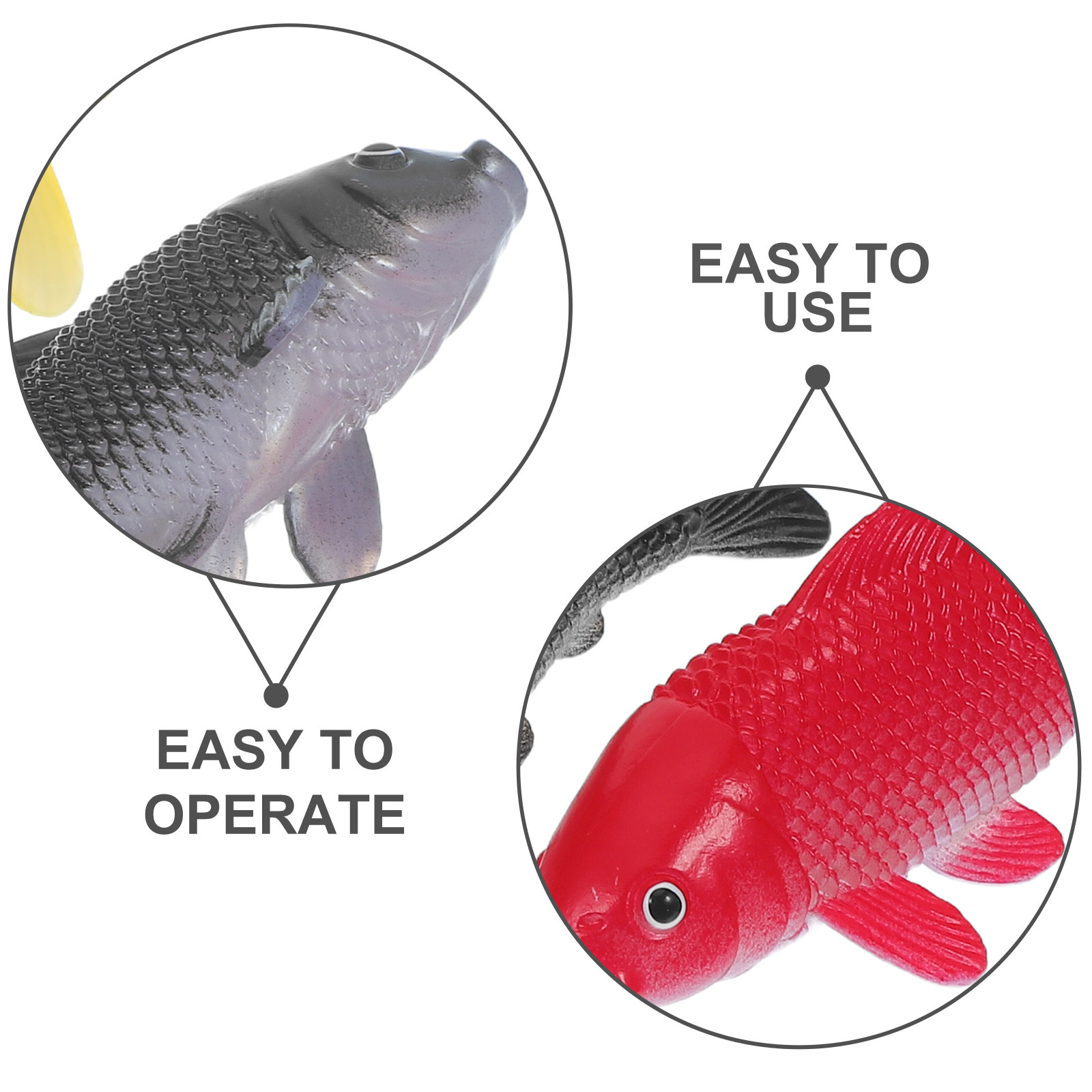 3 szt. Realistyczne plastikowe – Aquarium Fish In Pond recenzja i cena