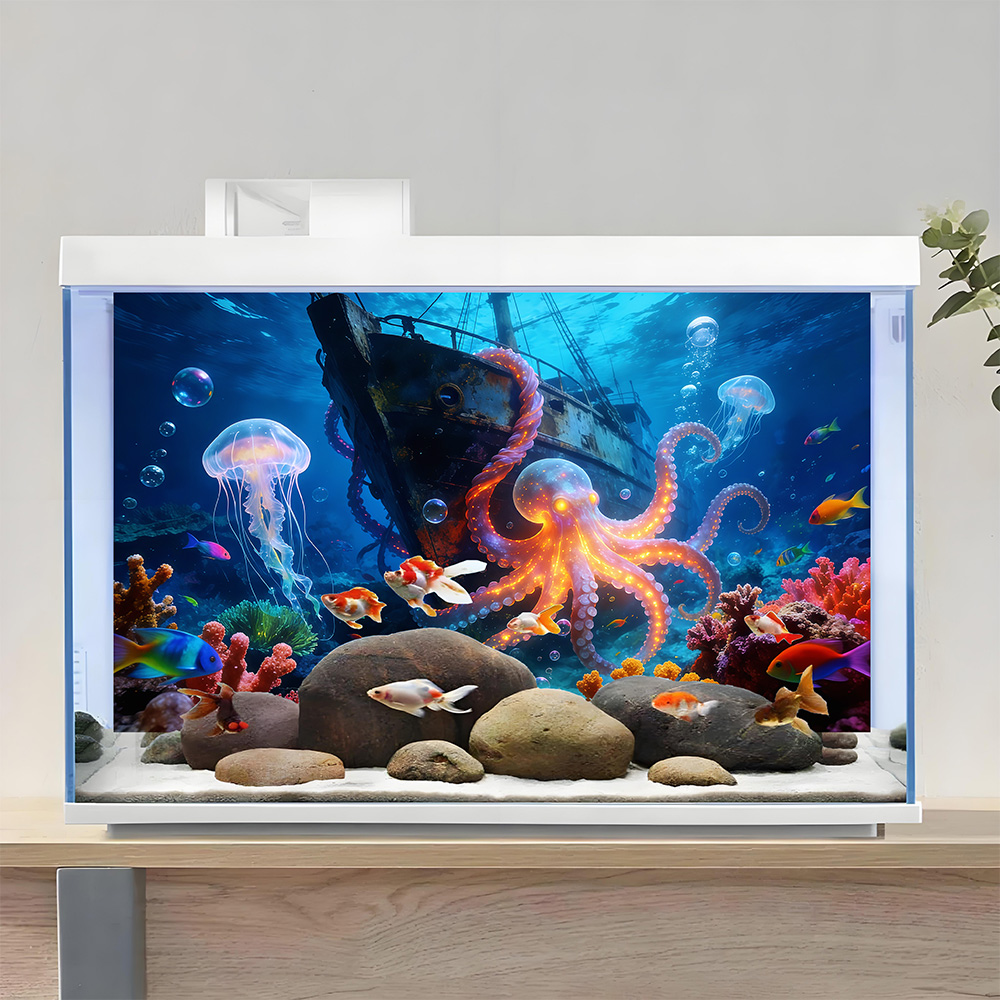 Naklejka na tło akwarium, Raj  – Aquarium Fish Paradise recenzja i cena