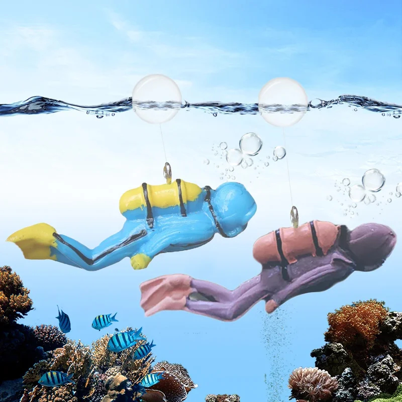1/2 szt. Akcesoria do dekoracj – Aquarium Fish Cartoon recenzja i cena